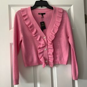 Maje pink sweater NWT